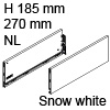 Vionaro Zargen Höhe 185 mm - NL 270 mm, snow white Vion. Stahlzarge H185 Set 270 mm, weiß