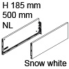 Vionaro Zargen Höhe 185 mm - NL 500 mm, snow white Vion. Stahlzarge H185 Set 500 mm, weiß