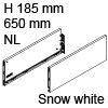 Vionaro Zargen Höhe 185 mm - NL 650 mm, snow white Vion. Stahlzarge H185 Set 650 mm, weiß
