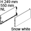 Vionaro Zargen Höhe 249 mm - NL 550 mm, snow white Vion. Stahlzarge H249 Set 550 mm, weiß
