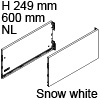 Vionaro Zargen Höhe 249 mm - NL 600 mm, snow white Vion. Stahlzarge H249 Set 600 mm, weiß