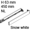 Vionaro Zargen Höhe 63 mm - NL 450 mm, snow white Vion. Alu-Zarge H63 Set 450 mm, weiß