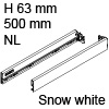 Vionaro Zargen Höhe 63 mm - NL 500 mm, snow white Vion. Alu-Zarge H63 Set 500 mm, weiß
