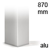 Wesco Tischfuß 80x80 mm ALU-Optik | 870 mm