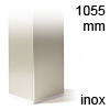 Wesco Tischfuß 80x80 mm Edelstahl-Optik | 1055mm