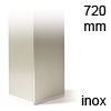 Wesco Tischfuß 80x80 mm Edelstahl-Optik | 720mm