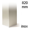 Wesco Tischfuß 80x80 mm Edelstahl-Optik | 820mm