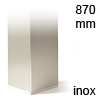 Wesco Tischfuß 80x80 mm Edelstahl-Optik | 870mm