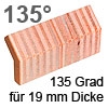 Schichtholz-Winkelfeder 135° für 19 mm Dicke Winkelfeder 135° 5 x 14 x 50 mm