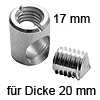 XS Gehäuse Ø 15 x 17 mm inkl. Gewindestift XS Geh. Ø15x17 mm + Stift ISK SW5