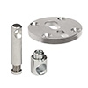 XS Tischbeinverbinder Set Ankerplatten und Bolzen