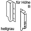 Z30B000S Rückwandhalter-Set B hellgrau RW-Halter Holz - H 119 mm R906