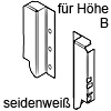 Z30B000SL Rückwandhalter B seidenweiss RW-Halter Holz - H 119 mm SW