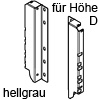 Z30D000SL Rückwandhalter-Set D hellgrau RW-Halter Holz - H 183 mm R906
