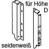 Z30D000SL Rückwandhalter D seidenweiss RW-Halter Holz - H 183 mm SW