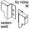 Z30M000S.04 Rückwandhalter M seidenweiss RW-Halter Holz - H 68 mm SW