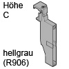 Z40C0002Z antaro Querteileraufnahme, hellgrau Orgaline antaro Quert.Aufnahme (Stück) Höhe C, R906