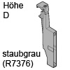 Z40D0002Z antaro Querteileraufnahme, staubgrau Orgaline antaro Quert.Aufnahme (Stück) Höhe D, R737