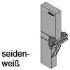 Z40L0002 ORGA-LINE Querteileraufnahme, seidenweiß Quert.Aufnahme (Stück) intivo / antaro, weiß