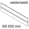 Z40L477A ORGA-LINE Querteiler L 477 mm seidenweiß Orga Alu-Querteiler ablängbar bis KB 600 mm,  SW