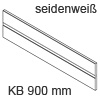 Z40L777A ORGA-LINE Querteiler L 777 mm seidenweiß Orga Alu-Querteiler ablängbar bis KB 900 mm,  SW