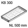 Z48.30B0I Flaschenwanne, KB 300 mm - NL 500 mm Orga Fl.Wanne Edelst., B 216 x L 474 mm