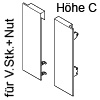 ZI7.2C LBX Vorderstück-Set für Innenauszug C mit Einschub
