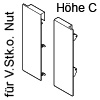 ZI7.3C LBX Vorderstück-Set für Innenauszug C mit Reling