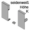 ZIF.71K0 Fronthalter TBX antaro für Innenauszug, seidenweiß Innenschub-Fronthalter antaro Höhe K, SW