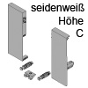 ZIF.74C0 Fronthalter TBX antaro für Innenauszug, seidenweiß Innenschub-Fronthalter antaro Höhe C, SW