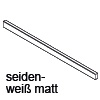ZR7.1080U Querreling KB 1200 mm zum Ablängen, seidenweiß LBX Qu.Rel. 1080 mm, SW