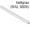 ZRG.1104Q Orga-Line Querreling zum Ablängen, grau Querrel. für TBX antaro 1104 mm, R906