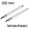 ZRG.237RSIC Längsreling TBX antaro, terraschwarz Relingset rechteckig NL 300 mm, TS