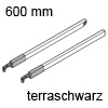 ZRG.537RSIC Längsreling TBX antaro, terraschwarz Relingset rechteckig NL 600 mm, TS