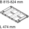 ZSI.90VUI6 Universal Set, KB 900 mm - L 474 mm Orga Set Fach B 815-824 / L 474 mm