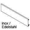 ZV7.1043C01 Vorderstück o. Nut für Innenauszug + Reling, inox LBX Vorderstück H 98,35 mm, IN