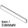 ZV7.1043MN1 Vorderstück mit Nut für Innenauszug + Einschub, inox LBX Vorderstück H 48,05 mm, IN